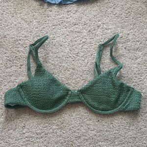 Unbranded green swim top